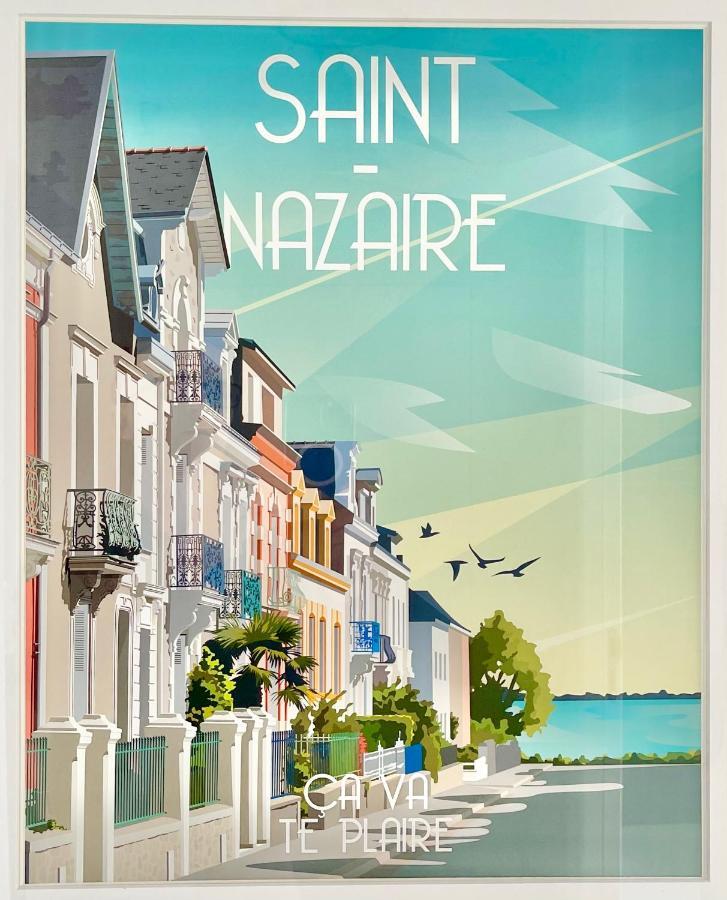 St Nazaire - L'Art Deco - Stationnement Gratuit - Centre Ville - Wifi Fibre Saint-Nazaire  Exteriér fotografie